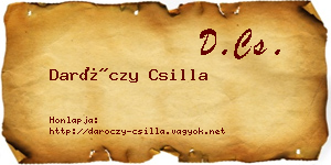Daróczy Csilla névjegykártya